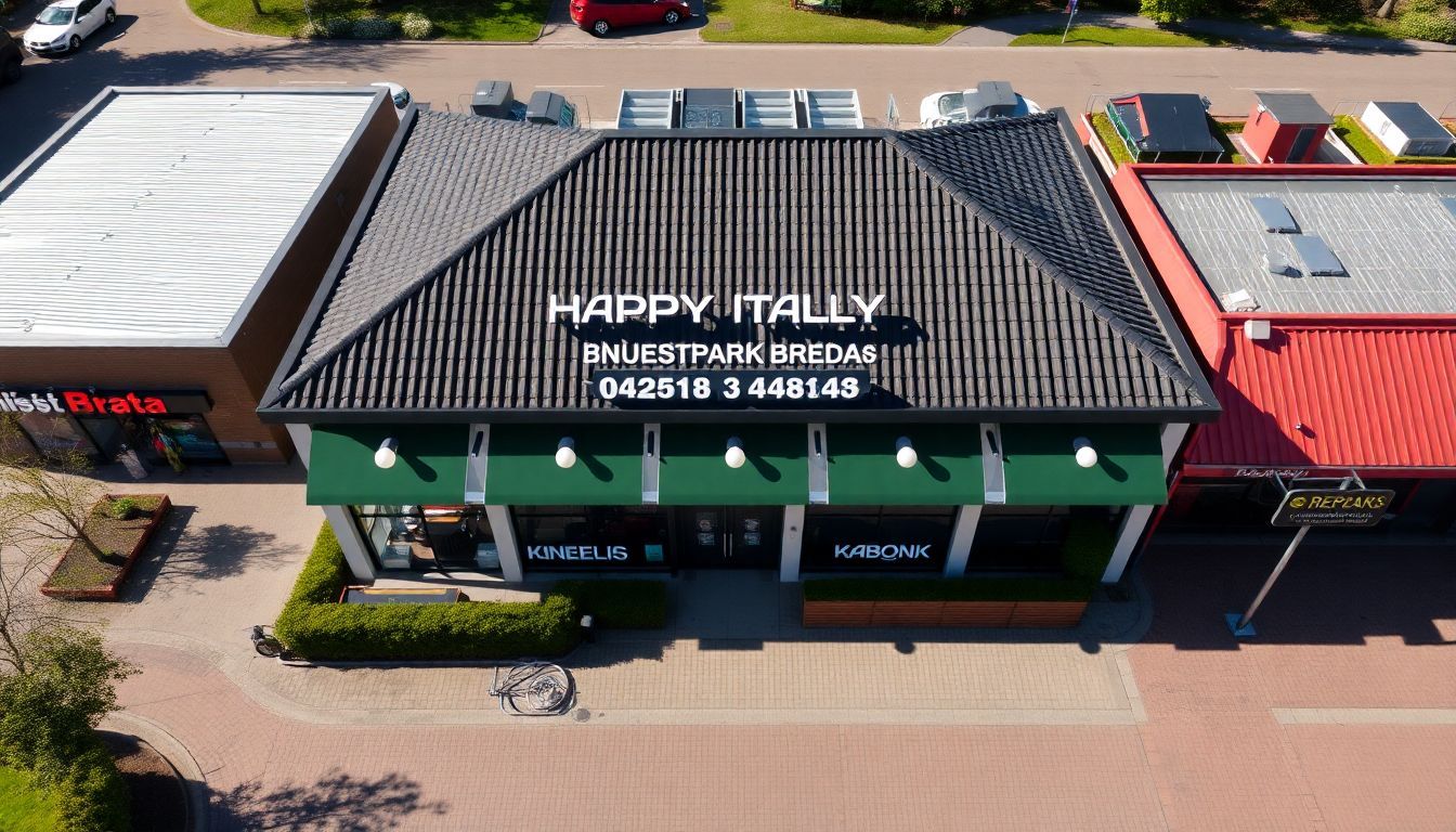 Aerial view of Happy Italy Breda in Breepark.
