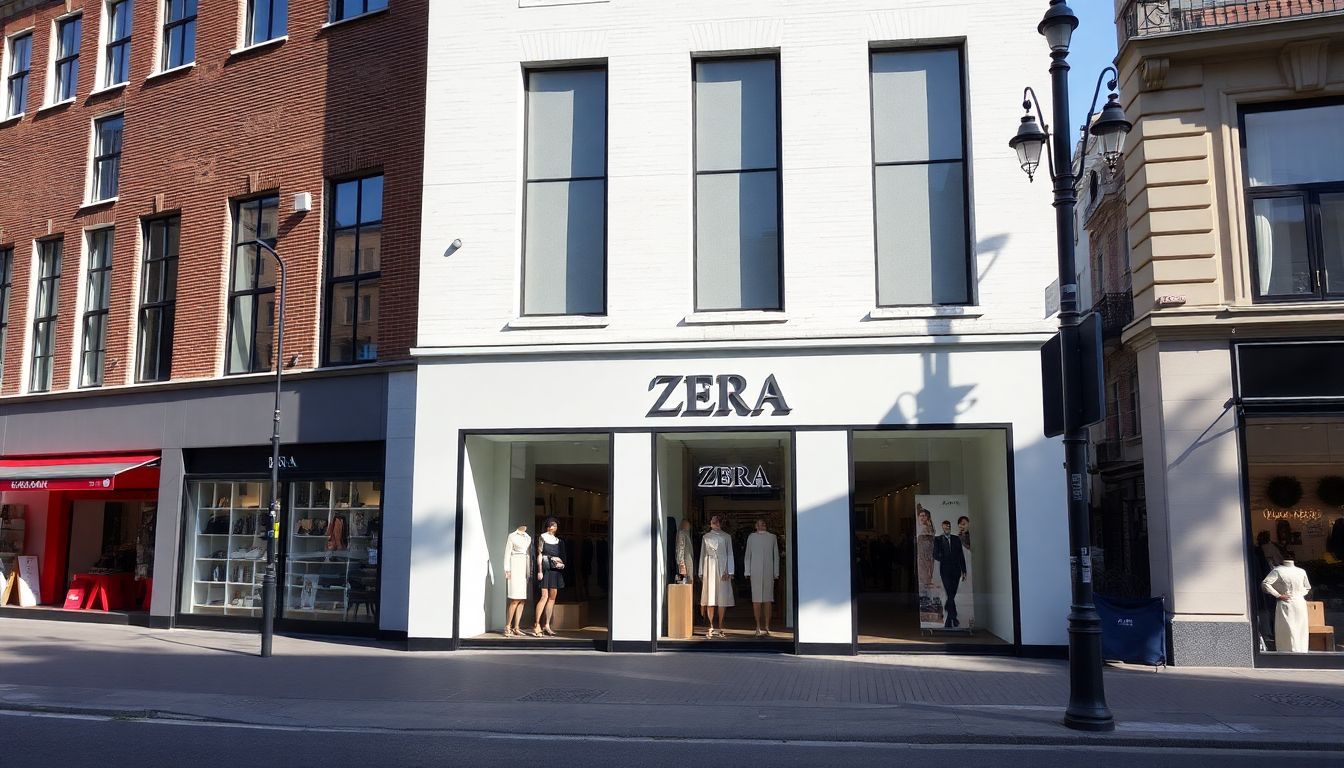 Een straatbeeld van de Zara-winkel in Breda met de nieuwste modetrends.